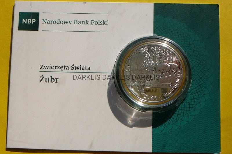 20 ZŁOTYCH POLSKA 2013- ZWIERZĘTA ŚWIATA ŻUBR -UNC