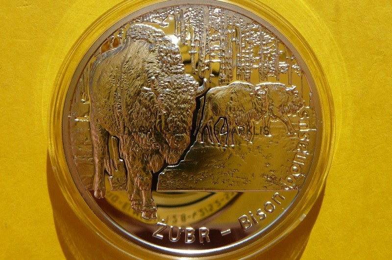20 ZŁOTYCH POLSKA 2013- ZWIERZĘTA ŚWIATA ŻUBR -UNC