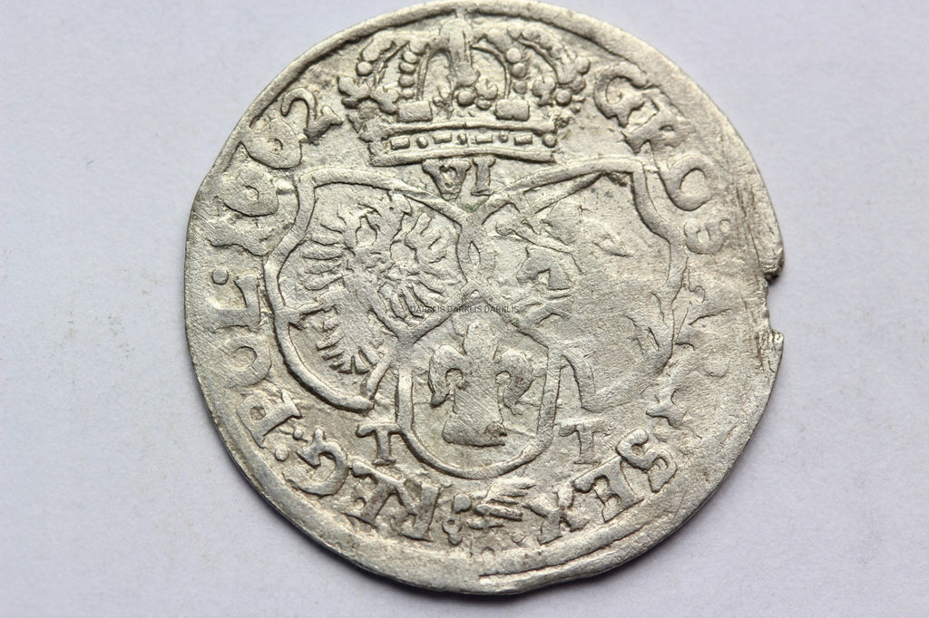 SZÓSTAK POLSKA 1662 TT - JAN II KAZIMIERZ -ST.3++