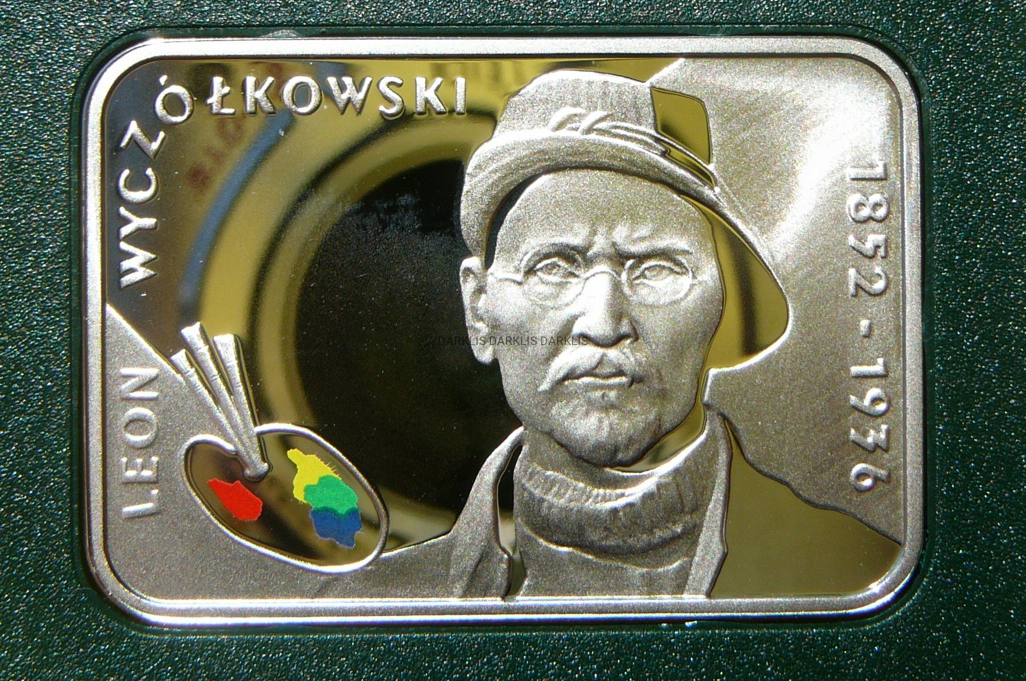 20 ZŁ POLSKA 2007- MALARZ LEON WYCZÓŁKOWSKI-Ag 925