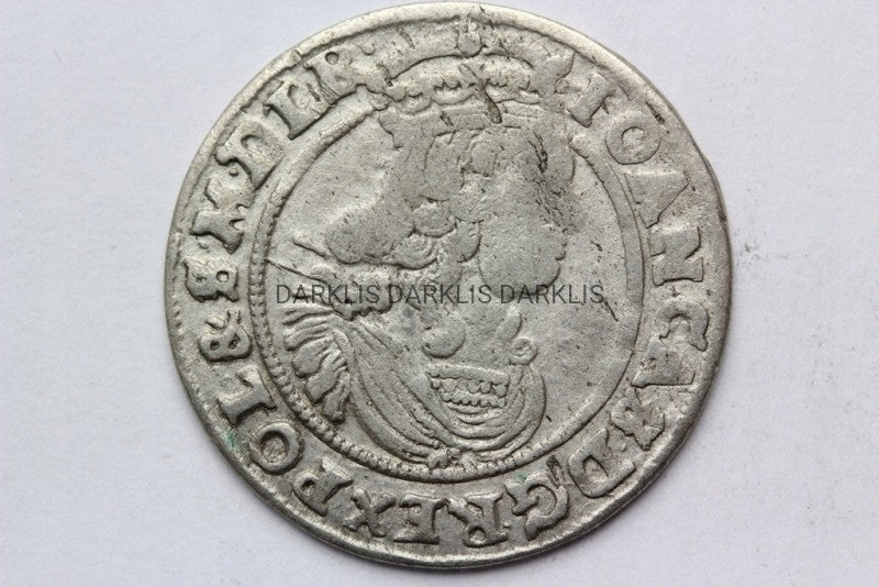 SZÓSTAK POLSKA 1665 AT JAN II KAZIMIERZ ST.2-/3++