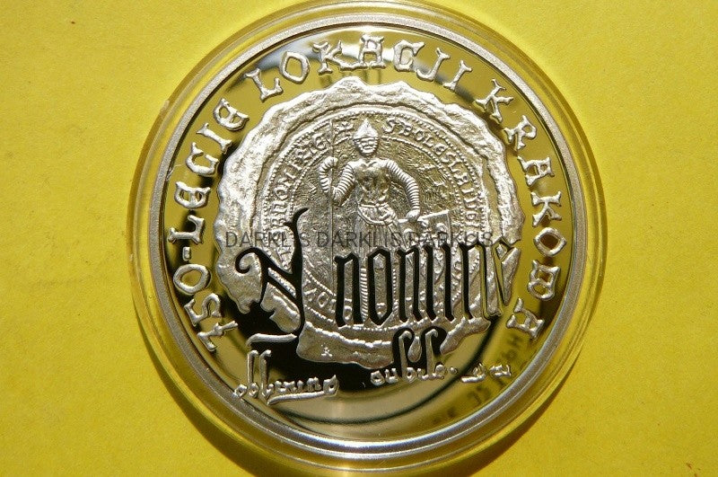 10 ZŁ POLSKA 2007 -750 LAT LOKACJI KRAKOWA SREBRO