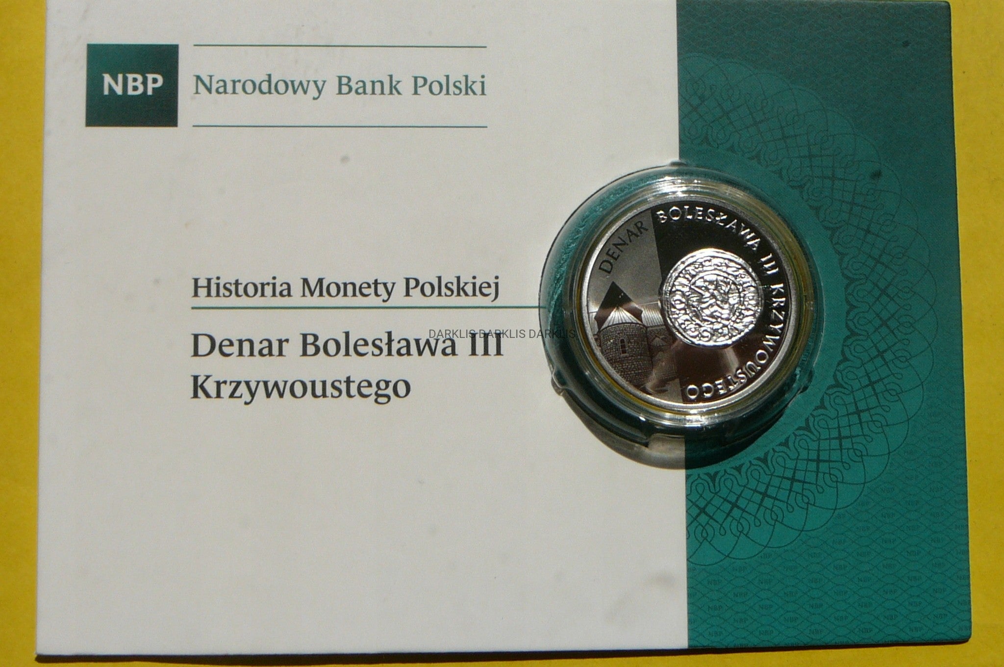 10 ZŁ POLSKA 2014 DENAR BOLESŁAWA KRZYWOUSTEGO Ag